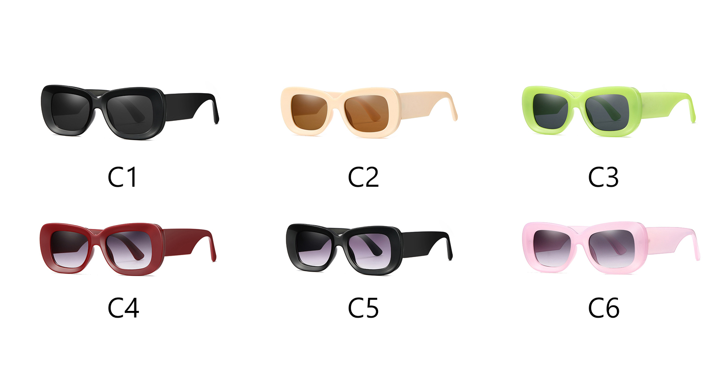 rectangle sunglasses frames color option